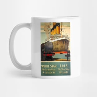 Vintage Travel - White Star Mug